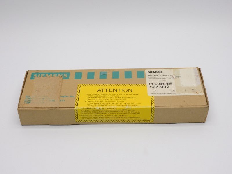 SIEMENS 562-002 F/W 08 NSFS