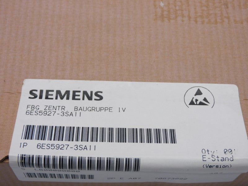 SIEMENS 6ES5927-3SA11 F/W A07 NSFS
