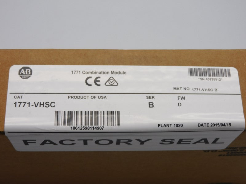 ALLEN BRADLEY 1771-VHSC SER. B F/W D DATE: 2015 NSFS