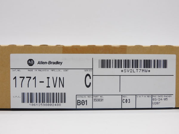 ALLEN BRADLEY 1771-IVN SER. C DATE: 2005 NSFS