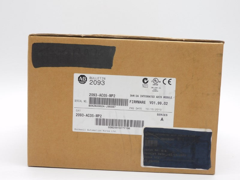 ALLEN BRADLEY 2093-AC05-MP2 SER. A F/W V01.99.02 2A DATE: 2010 NSFS