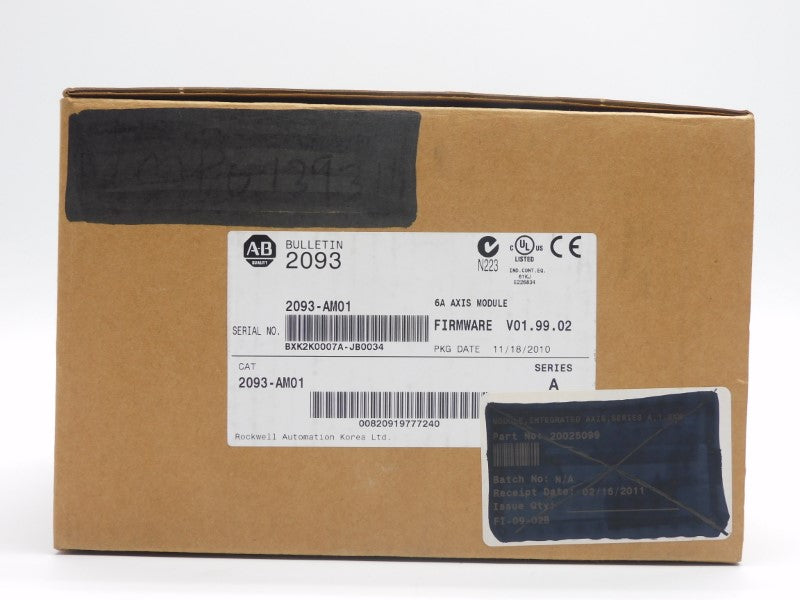 ALLEN BRADLEY 2093-AM01 SER. A F/W V01.99.02 240-425VDC 6A NSMP