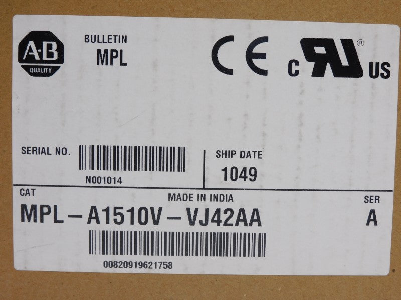 ALLEN BRADLEY MPL-A1510V-VJ42AA SER. A 230V 1.05A NSMP