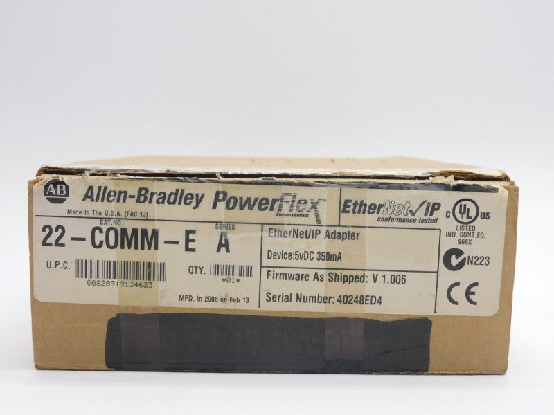 ALLEN BRADLEY 20-COMM-E SER. A F/W 1.006 5VDC NSMP
