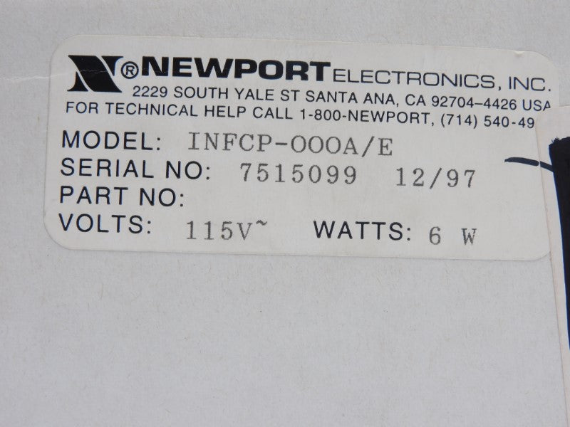 NEWPORT ELECTRONICS INFCP-000A/E 115V NSMP