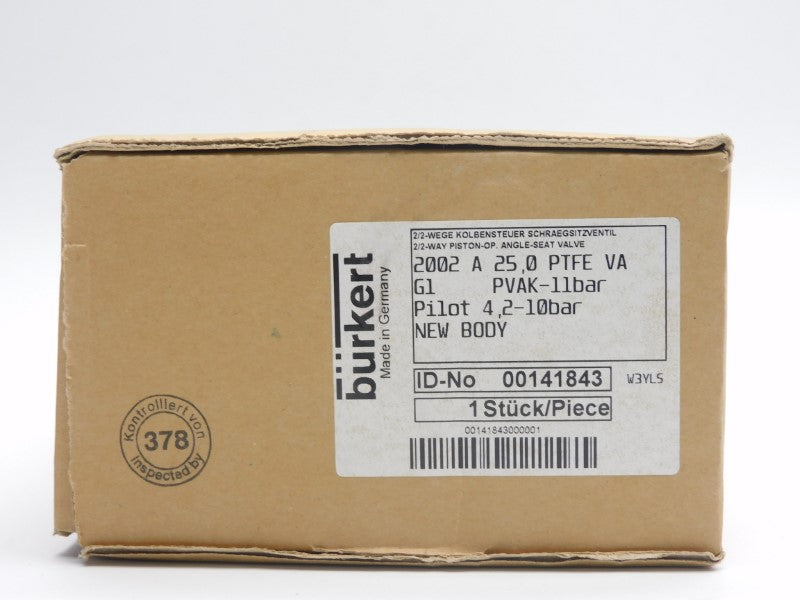 BURKERT 2002A25.0PTFEVAG-1 00141843 NSMP
