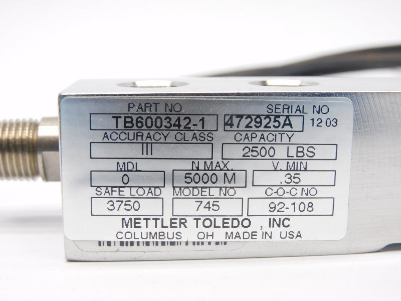 METTLER TOLEDO TB600342-1 NSMP