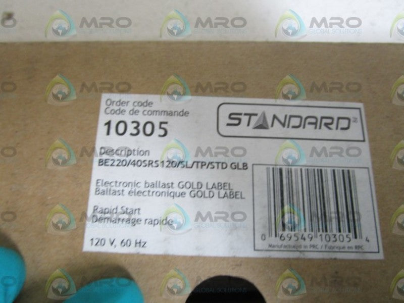 STANDARD BALLAST 120V 10305 NSMP