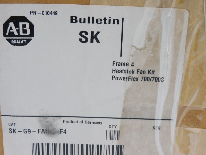ALLEN BRADLEY C10449 SK-G9-FANX-F4 16-28VDC NSMP