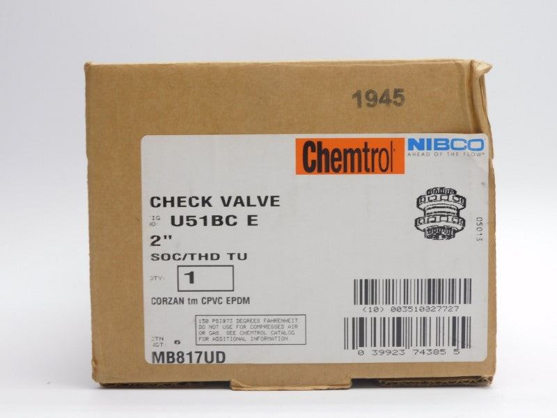 NIBCO CHEMTROL U51BC 2" NSMP