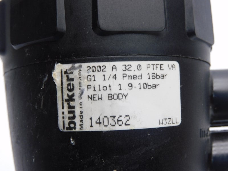 BURKERT 2002A32.0PTFEVAG1-1/4-PMED 140362 NSNP