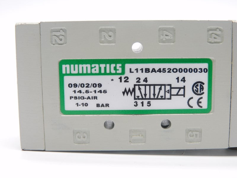 NUMATICS L11BA452O000030 110-120V .07A 14.5-145PSI NSNP