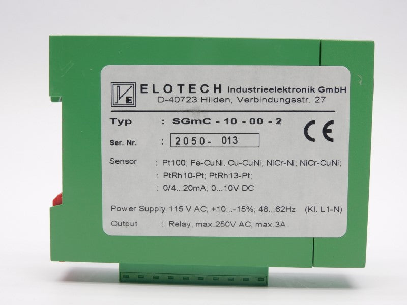 ELOTECH SGMC-10-00-2 250VAC 3A NSMP