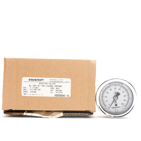 ASHCROFT 25-1032-SL-15B-100#KSC-XMTNN4T 100PSI NSMP