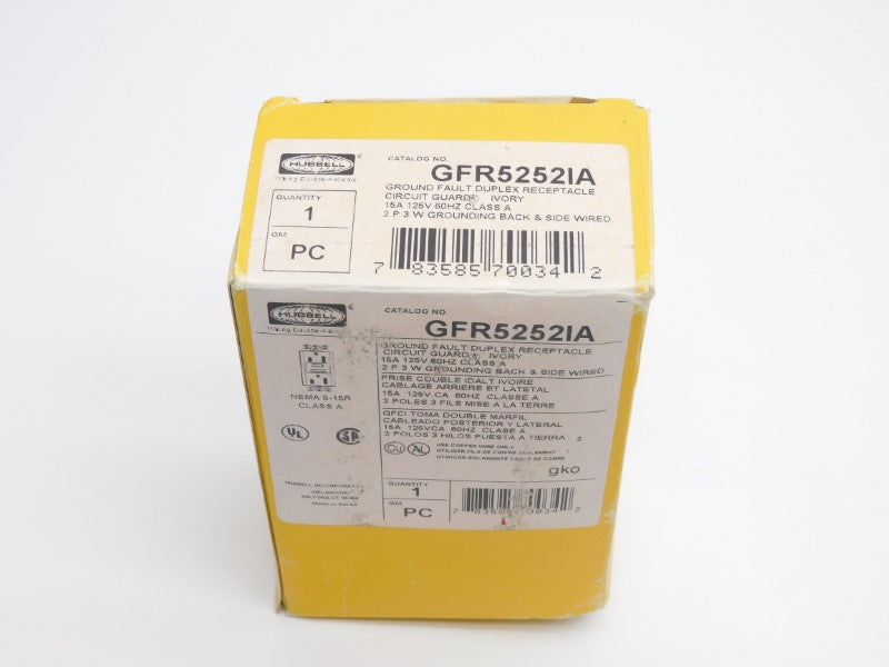 HUBBELL GFR5252IA 125V 15A NSMP