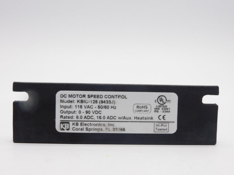 KB ELECTRONICS KBIC-125 9433J 115VAC 24A NSMP