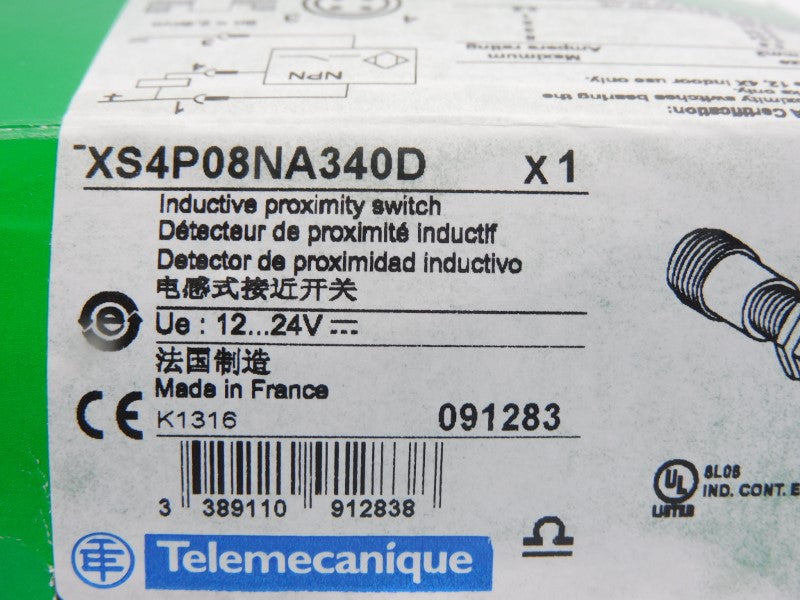 TELEMECANIQUE XS4P08NA340D 12-24V NSMP