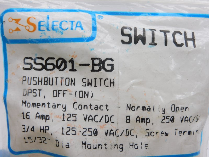 SELECTA SS601-BG 250VAC/DC 16A NSMP
