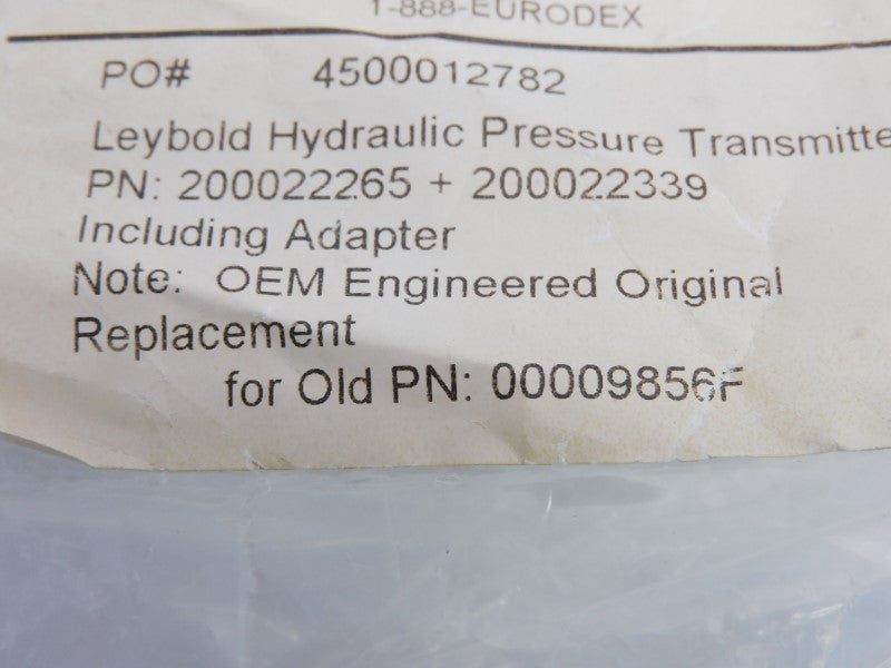 LEYBOLD 200022265 200022339 NSNP