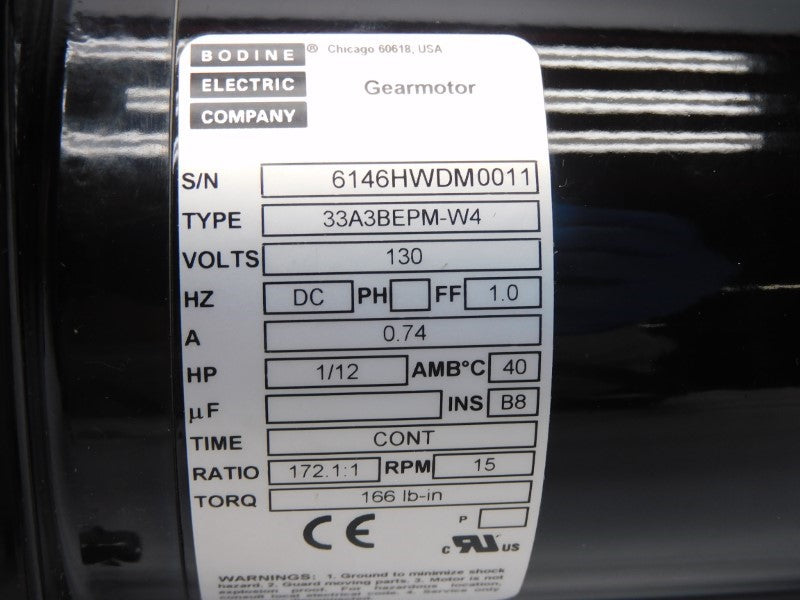 BODINE 33A3BEPM-W4 130V 0.74A NSNP