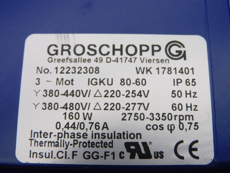 GROSCHOPP WK1781401 12232308 380/480V 0.44/0.76A NSNP