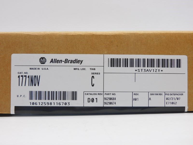 ALLEN BRADLEY 1771-NOV SER. C F/W A DATE: 2007 NSFS