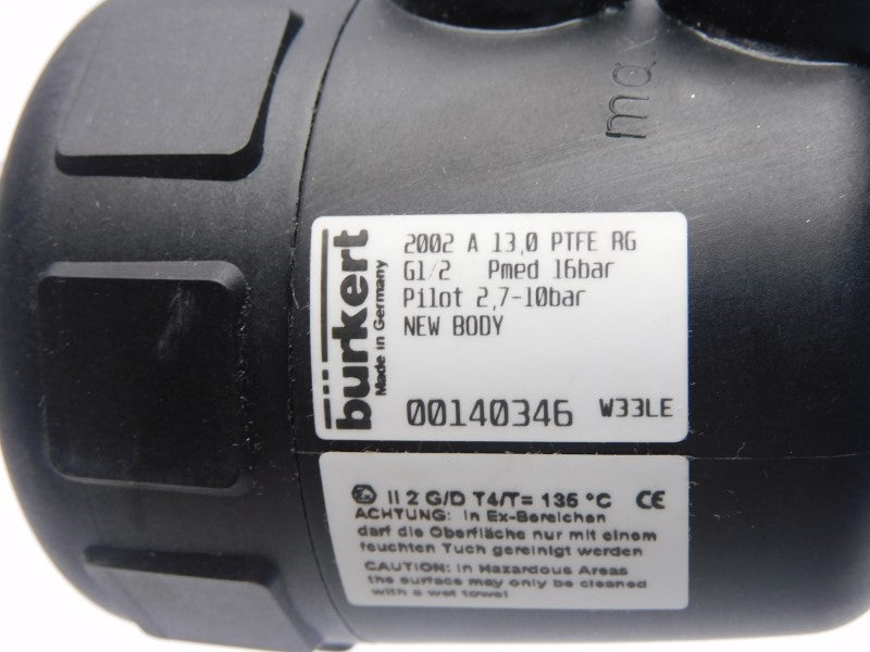 BURKERT 2002A13.0PTFERG-G-1/2 00140346 NSMP