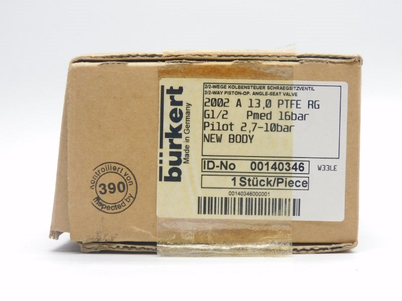 BURKERT 2002A13.0PTFERG-G-1/2 00140346 NSMP