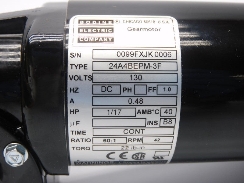 BODINE 24A4BEPM-3F 130V 0.48A NSNP