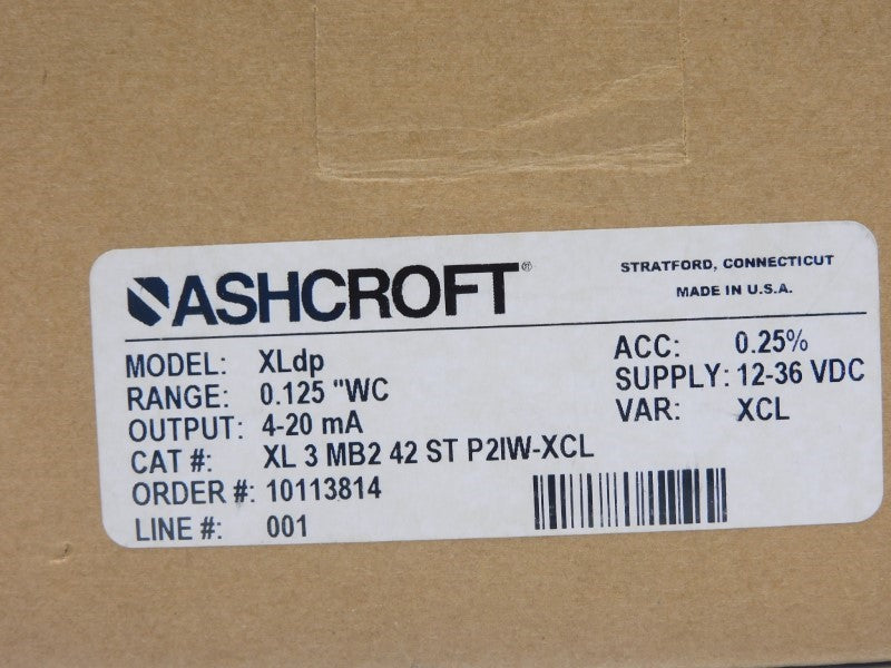 ASHCROFT XL3MB242STP2IW-XCL 12-36VDC NSMP