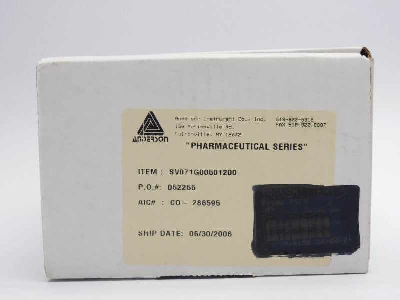 ANDERSON INSTRUMENT SV071G00501200 0-100PSI NSMP