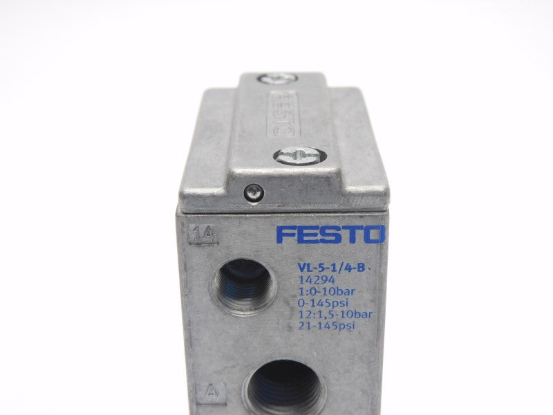 FESTO VL-5-1/4-B 14294 0-145PSI NSMP
