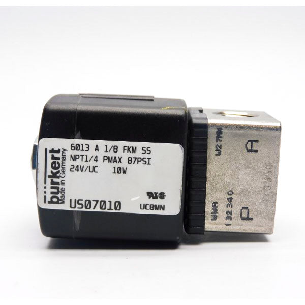 BURKERT 6013A-1/8-FKMSS-NPT-1/4 US07010 24V 87PSI NSNP