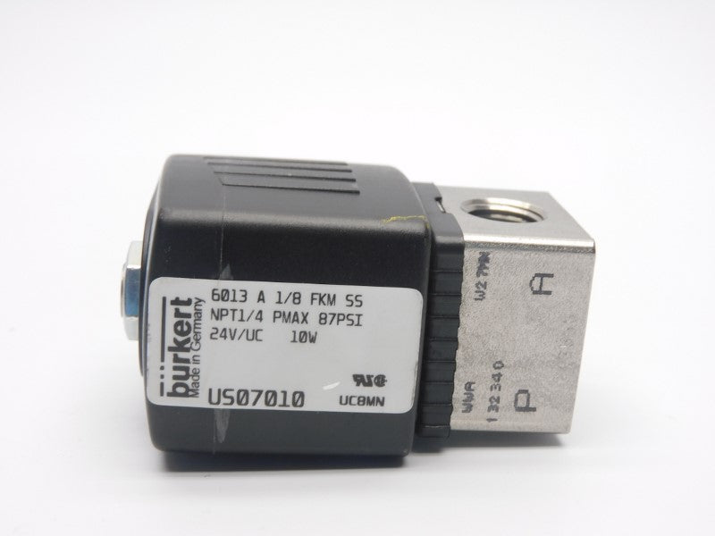 BURKERT 6013A-1/8-FKMSS-NPT-1/4 US07010 24V 87PSI NSNP