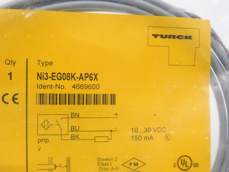 TURCK NI3-EG08K-AP6X 4669600 10-30VDC NSMP