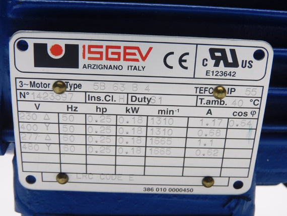 ISGEV 5B63B4 480V 1.17A NSNP