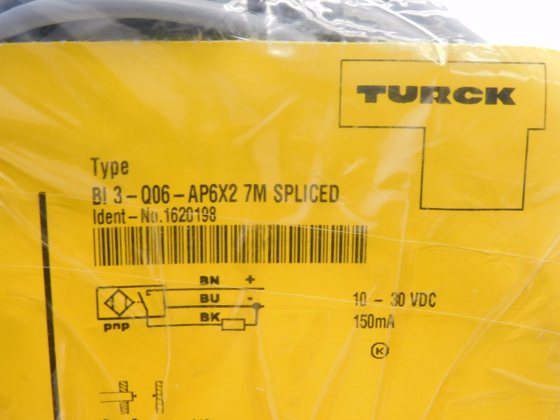 TURCK BI3-Q06-AP6X27MSPLICED 1620198 10-30VDC NSMP