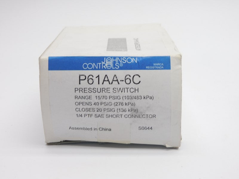 JOHNSON CONTROLS P61AA-6C 15/70PSI NSMP