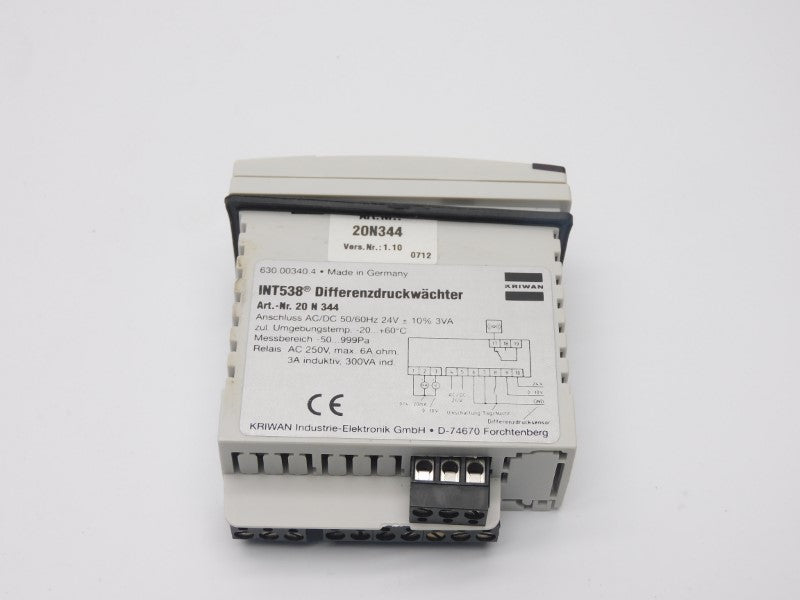 KRIWAN 20N344 INT538 24VAC/DC 6A NSMP
