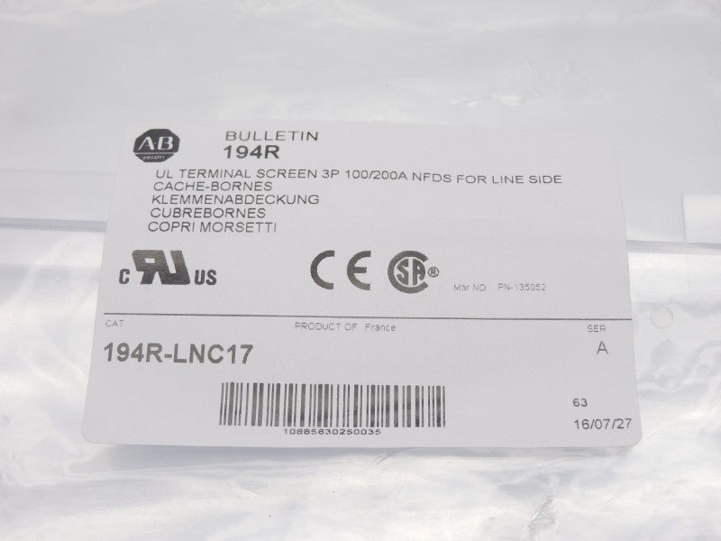 ALLEN BRADLEY 194R-LNC17 SER. A NSMP