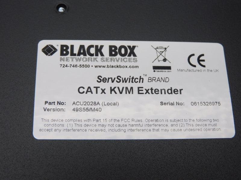 BLACK BOX ACU2028A NSMP