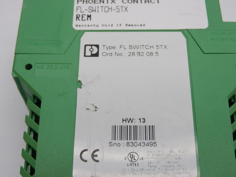 PHOENIX CONTACT FLSWITCH5TX 2832085 24VDC UNMP