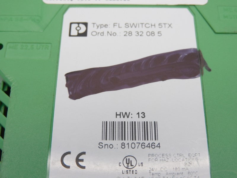 PHOENIX CONTACT FLSWITCH5TX 2832085 24VDC NSNP
