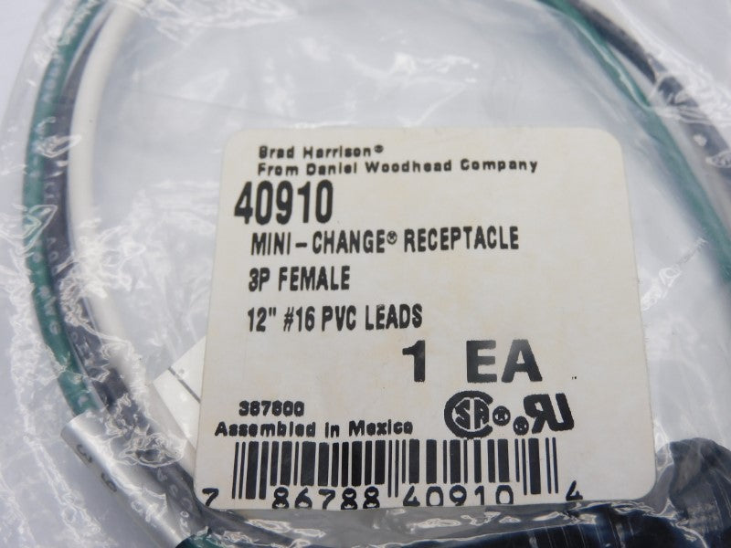 DANIEL WOODHEAD 40910 600V 13A 12" NSMP