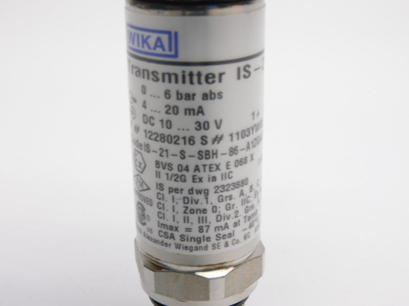 WIKA IS-21-S-SBH-86-A1ZGA4ZUZ1-ZZZ IS-21-S 10-30VDC (NO CONNECTOR) NSNP