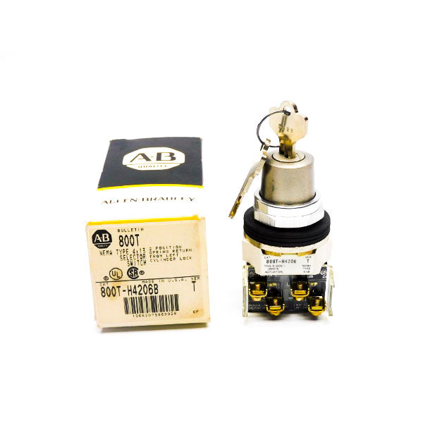 ALLEN BRADLEY 800T-H4206B SER. T (BK/YL) NSMP