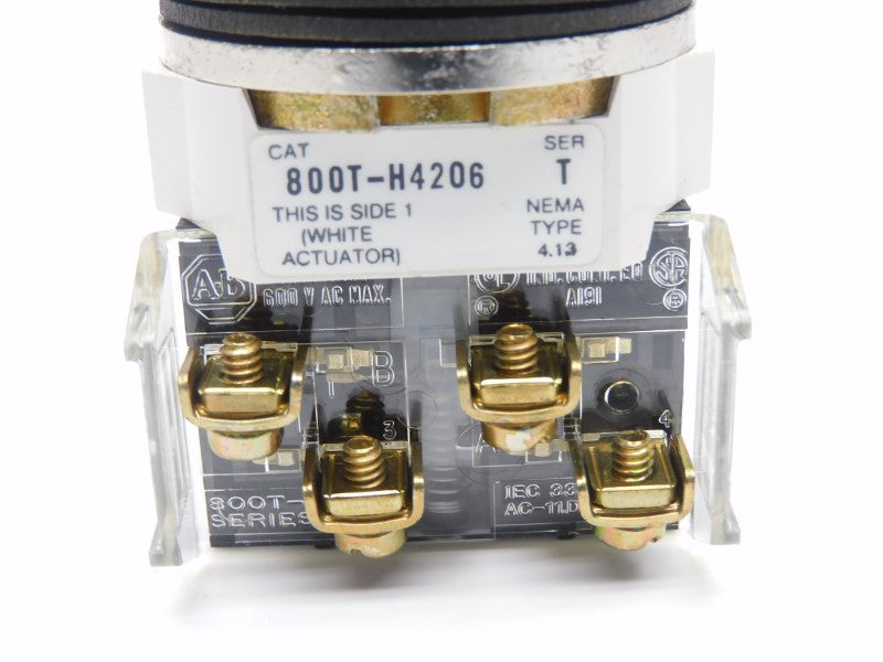 ALLEN BRADLEY 800T-H4206B SER. T (BK/YL) NSMP