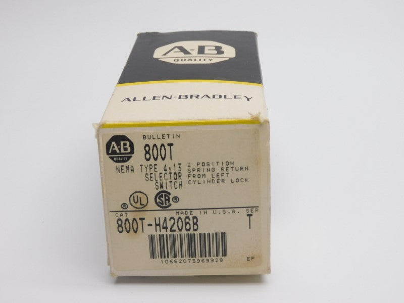 ALLEN BRADLEY 800T-H4206B SER. T (BK/YL) NSMP