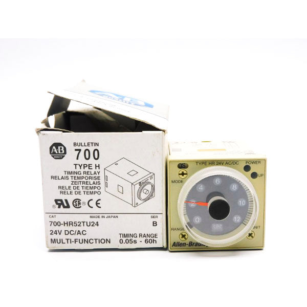 ALLEN BRADLEY 700-HR52TU24 SER. B 24VDC/AC 5A 0.05S-60H (GY/BL) NSMP