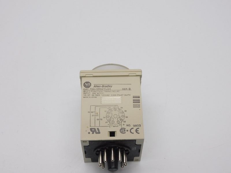 ALLEN BRADLEY 700-HR52TU24 SER. B 24VDC/AC 5A 0.05S-60H (GY/BL) NSMP